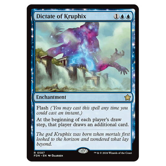 Dictate of Kruphix 0587 card from the Magic The Gathering set Foundations