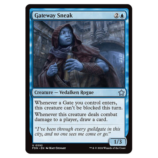Gateway Sneak 0592 card from the Magic The Gathering set Foundations