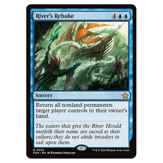River's Rebuke 0595 card from the Magic The Gathering set Foundations