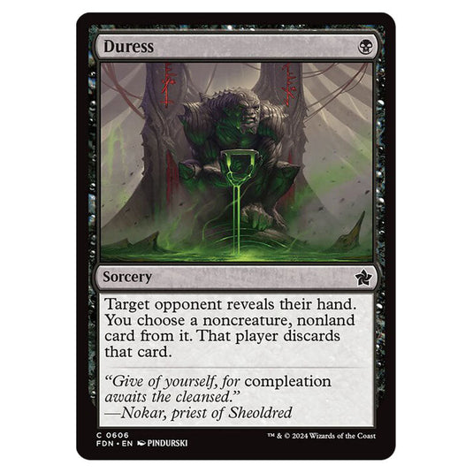 Duress 0606 card from the Magic The Gathering set Foundations