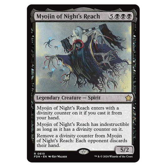 Myojin of Night's Reach 0610 card from the Magic The Gathering set Foundations