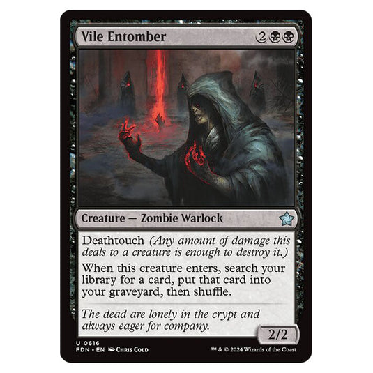 Vile Entomber 0616 card from the Magic The Gathering set Foundations