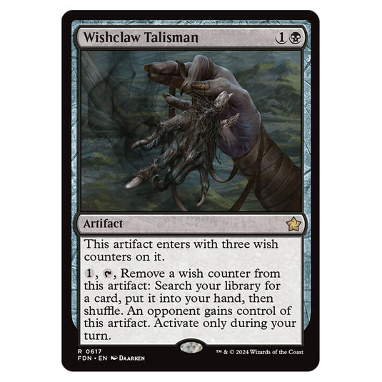 Wishclaw Talisman 0617 card from the Magic The Gathering set Foundations