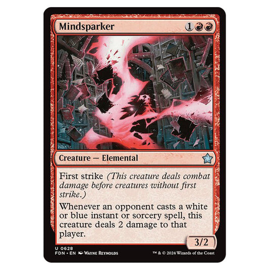 Mindsparker 0628 card from the Magic The Gathering set Foundations