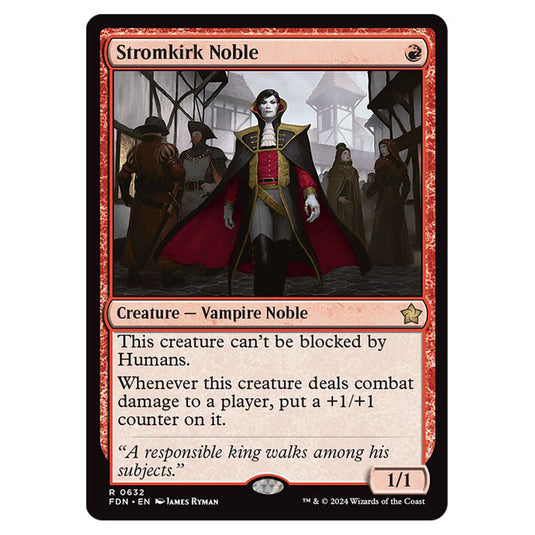 Stromkirk Noble 0632 card from the Magic The Gathering set Foundations