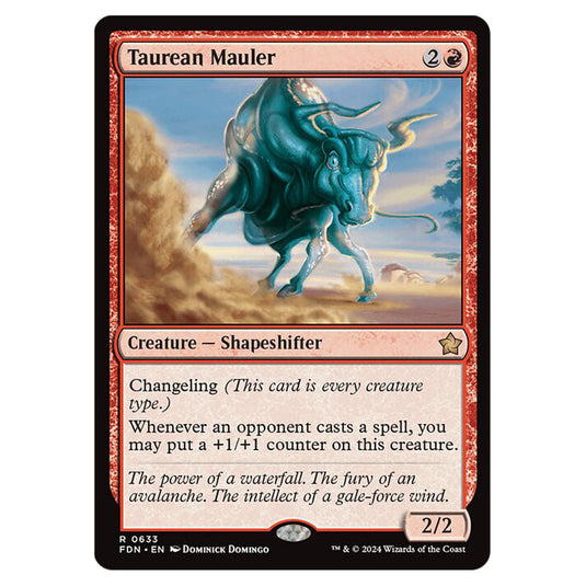 Taurean Mauler 0633 card from the Magic The Gathering set Foundations