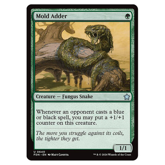 Mold Adder 0640 card from the Magic The Gathering set Foundations