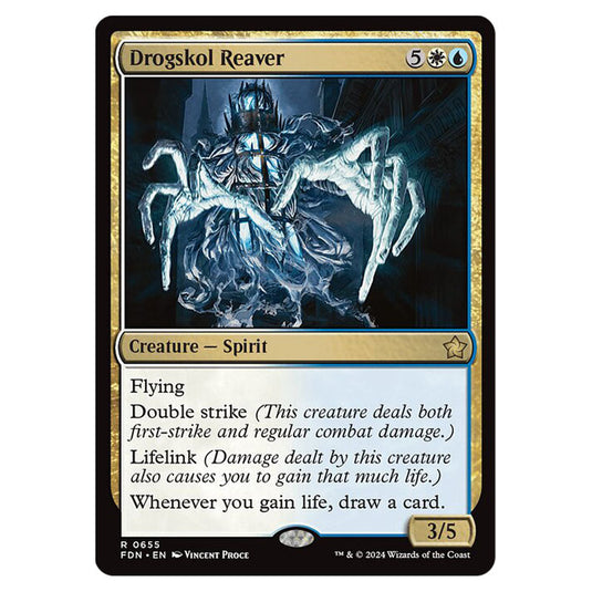 Drogskol Reaver 0655 card from the Magic The Gathering set Foundations