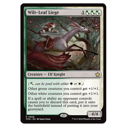 Magic The Gathering - Foundations - Wilt-Leaf Liege