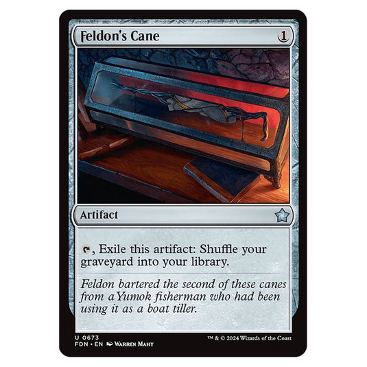 Feldon's Cane 0673 card from the Magic The Gathering set Foundations