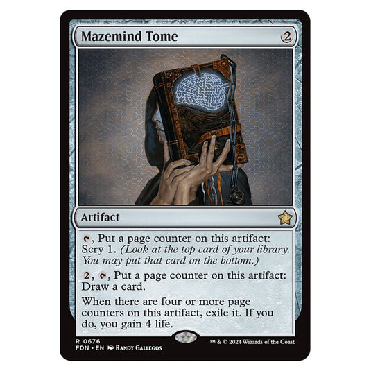 Mazemind Tome 0676 card from the Magic The Gathering set Foundations