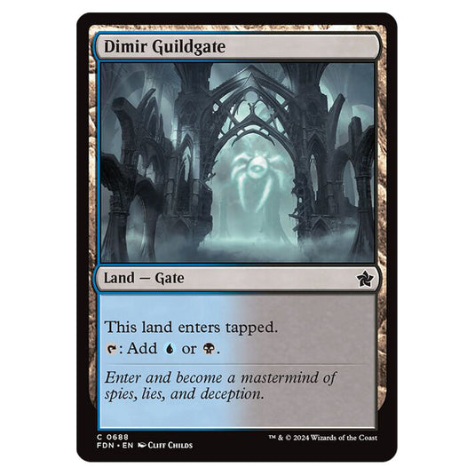 Dimir Guildgate 0688 card from the Magic The Gathering set Foundations