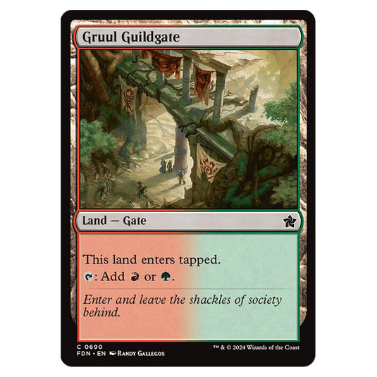 Gruul Guildgate 0690 card from the Magic The Gathering set Foundations