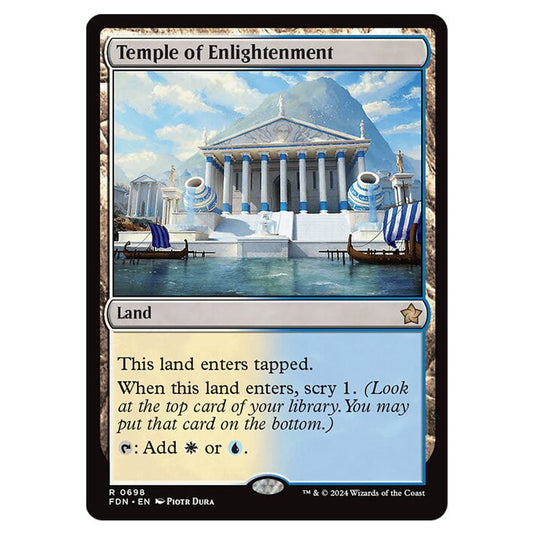 Temple of Enlightenment 0698 card from the Magic The Gathering set Foundations