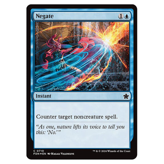 Negate 0710 card from the Magic The Gathering set Foundations