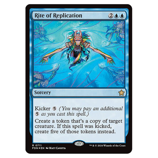 Rite of Replication 0711 card from the Magic The Gathering set Foundations