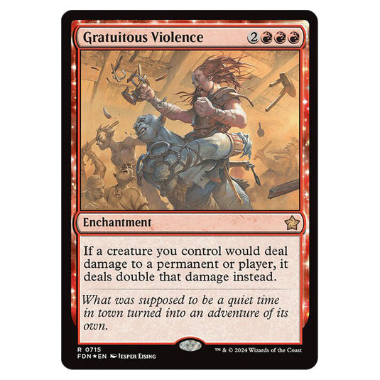 Gratuitous Violence 0715 card from the Magic The Gathering set Foundations