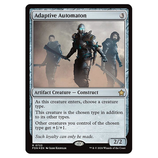 Adaptive Automaton 0723 card from the Magic The Gathering set Foundations