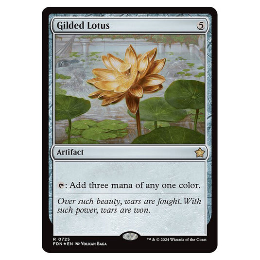 mtg gilded cards Magic The Gathering - Foundations - Gilded Lotus