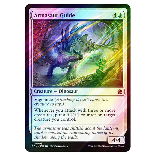 Armasaur Guide 0003 card from the Magic The Gathering set Foundations