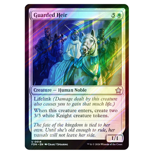 Guarded Heir 0014 card from the Magic The Gathering set Foundations