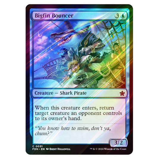 Bigfin Bouncer 0031 card from the Magic The Gathering set Foundations