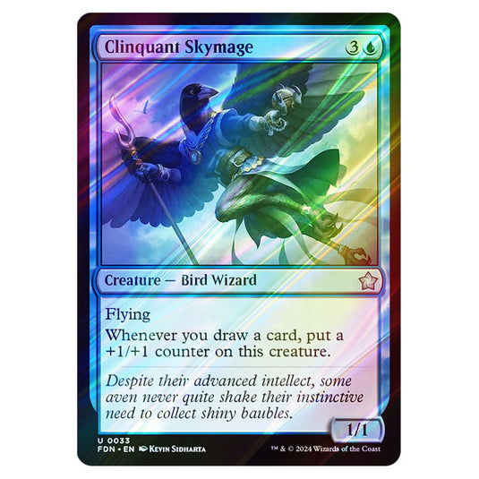 Clinquant Skymage 0033 card from the Magic The Gathering set Foundations