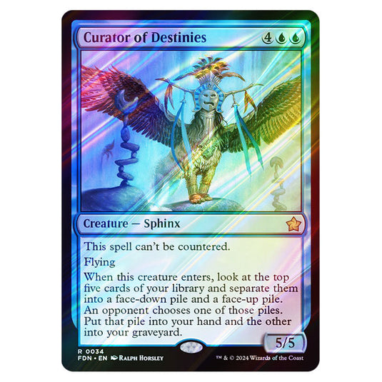 Curator of Destinies 0034 card from the Magic The Gathering set Foundations