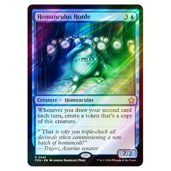 Magic The Gathering - Foundations - Homunculus Horde - 0041 (Foil) Magic The Gathering - Foundations - Homunculus Horde - 0041 (Foil)