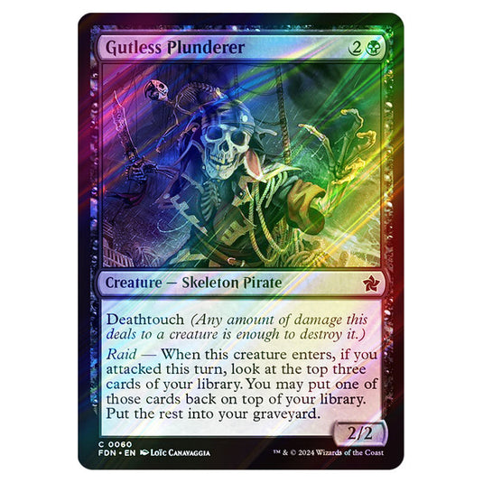Gutless Plunderer 0060 card from the Magic The Gathering set Foundations