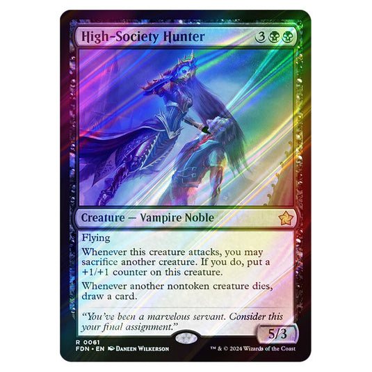 High-Society Hunter 0061 card from the Magic The Gathering set Foundations