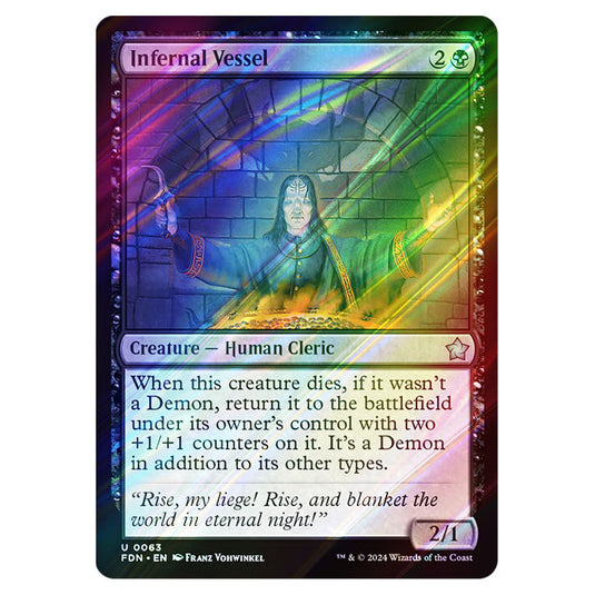 Infernal Vessel 0063 card from the Magic The Gathering set Foundations