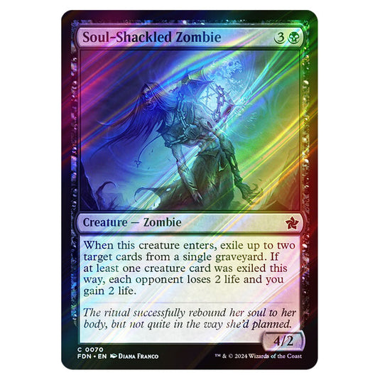 Soul-Shackled Zombie 0070 card from the Magic The Gathering set Foundations