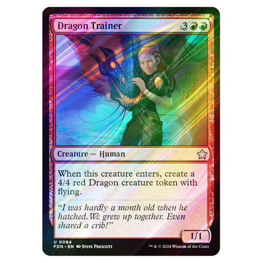Dragon Trainer 0084 card from the Magic The Gathering set Foundations