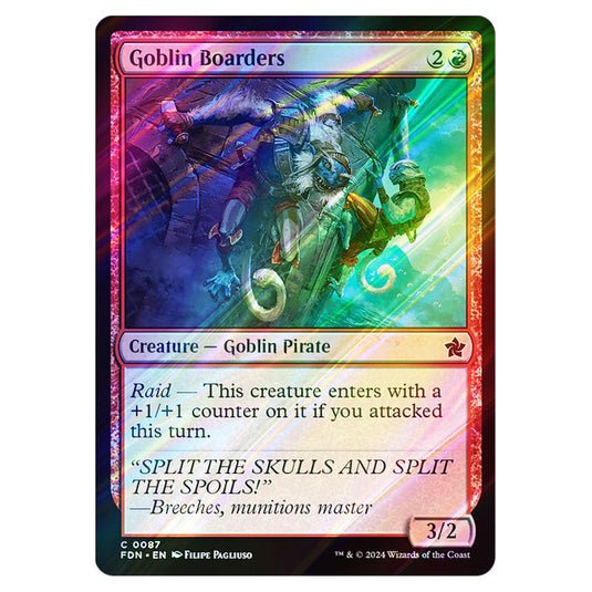 Goblin Boarders 0087 card from the Magic The Gathering set Foundations