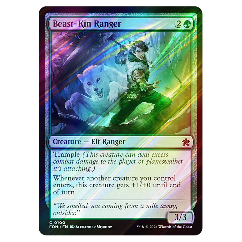 Magic The Gathering - Foundations - Beast-Kin Ranger - 0100 (Foil)