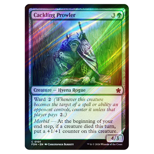 Cackling Prowler 0101 card from the Magic The Gathering set Foundations