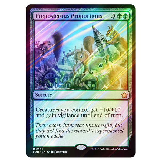 Preposterous Proportions 0109 card from the Magic The Gathering set Foundations