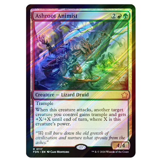 Ashroot Animist 0117 card from the Magic The Gathering set Foundations