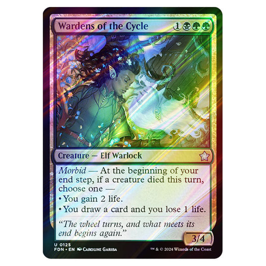 Wardens of the Cycle 0125 card from the Magic The Gathering set Foundations