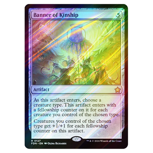 Banner of Kinship 0127 card from the Magic The Gathering set Foundations