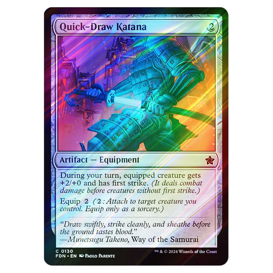 Magic The Gathering - Foundations - Quick-Draw Katana