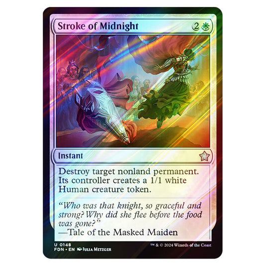 Stroke of Midnight 0148 card from the Magic The Gathering set Foundations