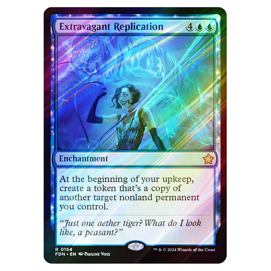 Extravagant Replication 0154 card from the Magic The Gathering set Foundations