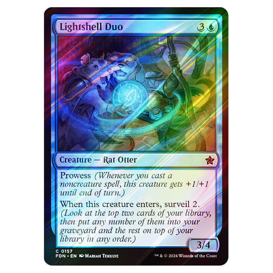 Lightshell Duo 0157 card from the Magic The Gathering set Foundations