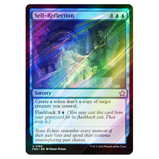 Self-Reflection 0163 card from the Magic The Gathering set Foundations