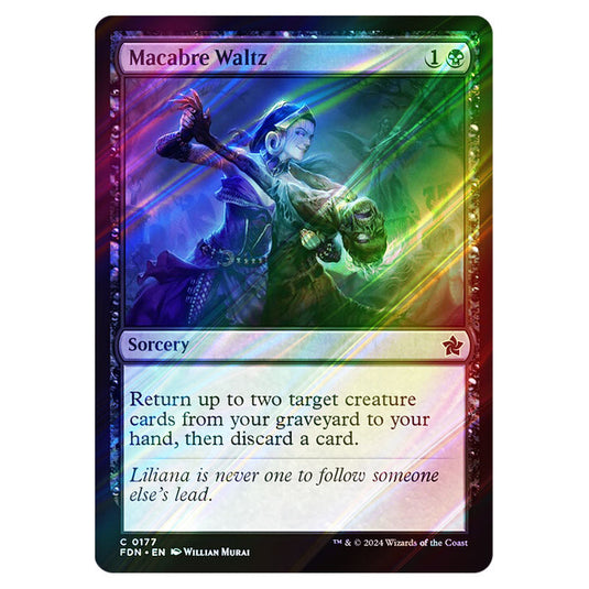 Macabre Waltz 0177 card from the Magic The Gathering set Foundations