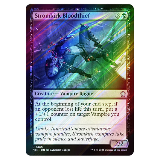 Stromkirk Bloodthief 0185 card from the Magic The Gathering set Foundations