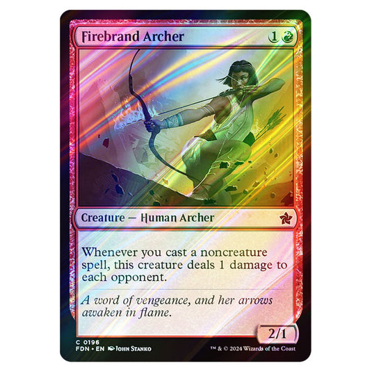 Firebrand Archer 0196 card from the Magic The Gathering set Foundations