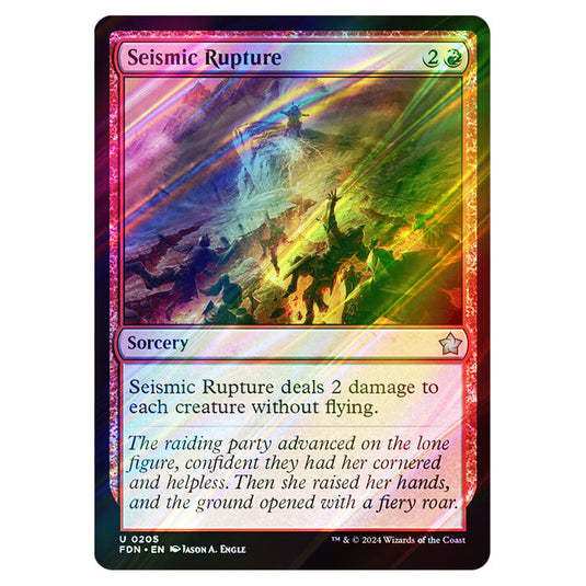 Seismic Rupture 0205 card from the Magic The Gathering set Foundations